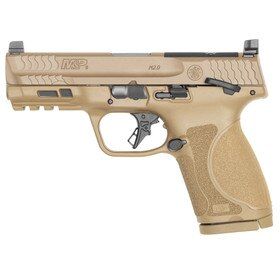 Smith & Wesson M&P9 M2.0 OR Compact Handgun 9mm - 4" - Flat Dark Earth - Optics Ready - Safety