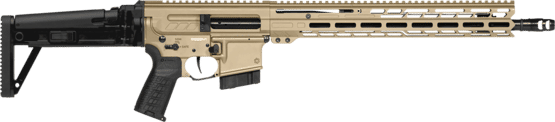 CMMG Dissent Mk4 22 ARC Semi-Auto Rifle - Coyote - 16.1" - 2x 10rd - Folding Stock