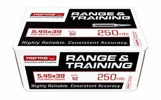 Norma Range & Training 5.45x39 62gr Full Metal Jacket - Box of 250