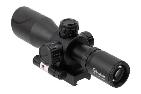 Fire Field Scops Firefield Barrage 2.5-10x40mm Rifle Scope With Red Laser