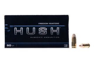 Freedom Munitions HUSH 147 gr TMC Subsonic 9mm Ammunition - 50 Rounds