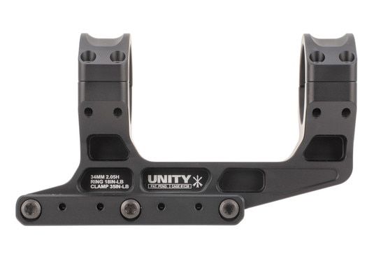 Unity Tactical FAST LPVO Mount - 34mm - 2.05 Centerline - Black
