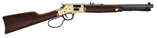 Henry Repeating Arms Big Boy Brass Lever Action Rifle 45 Colt - 20" - Blued Barrel - Large Loop - American Walnut Stock