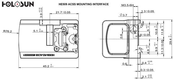 Holosun HE509-RD Enclosed Red Dot Sight With ACSS Vulcan Reticle - Solar Powered