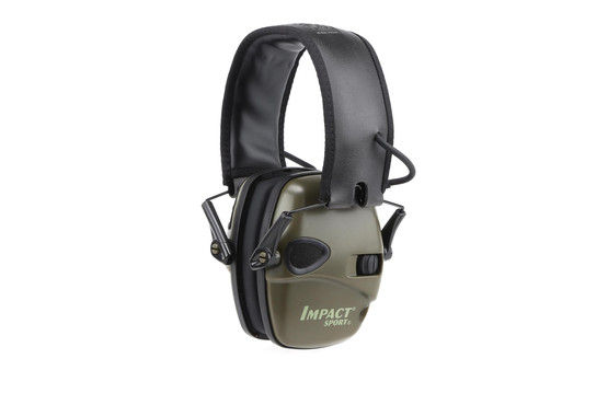 Howard Leight Impact Sport Electronic Earmuff Hearing Protection - Hunter  Green