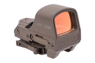 Holosun 510C Solar Powered Red Dot Sight - Multi-Reticle - Green Reticle - FDE