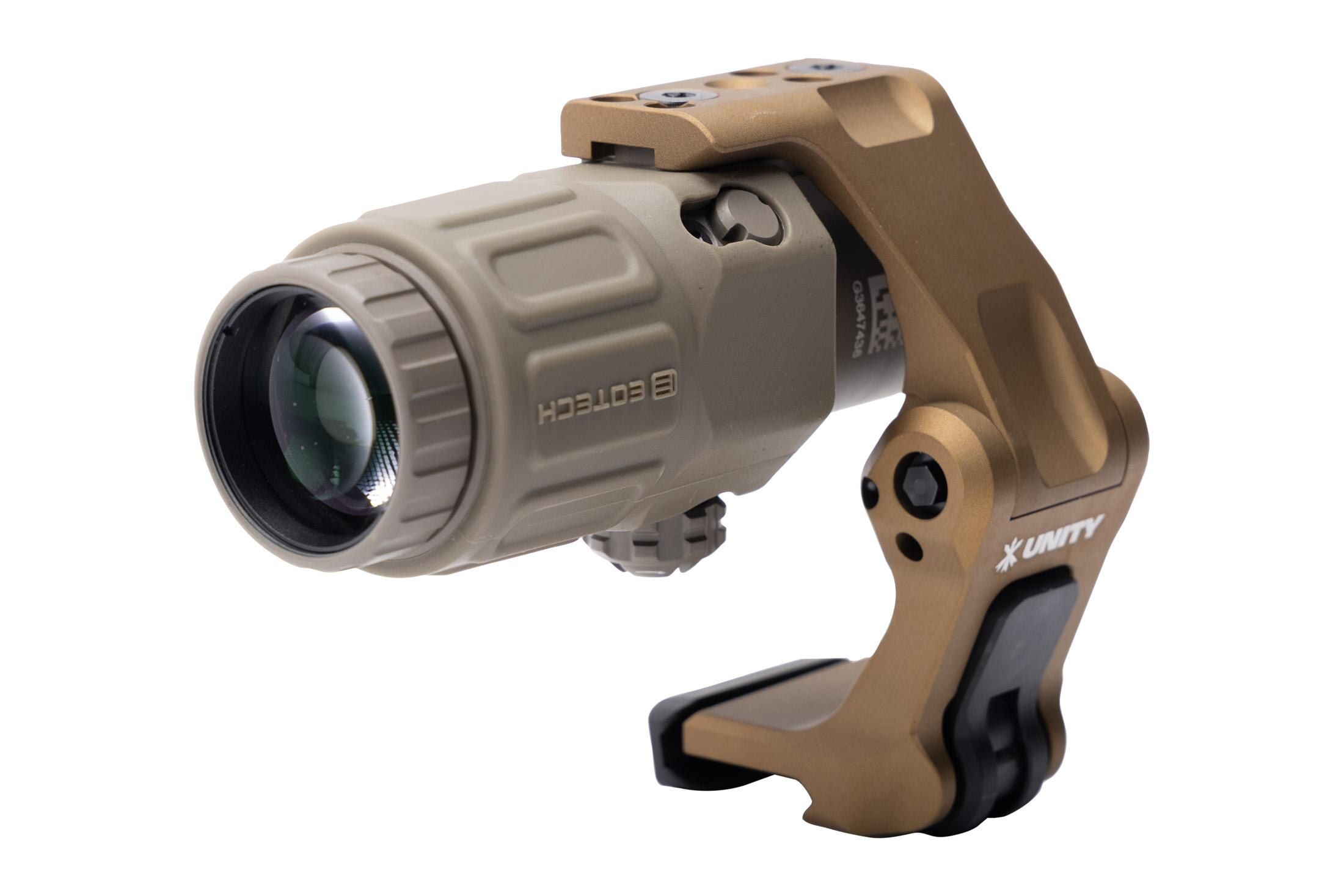 EOTECH Tan G33 3X Magnifer & FDE Unity Tactical OMNI Mount