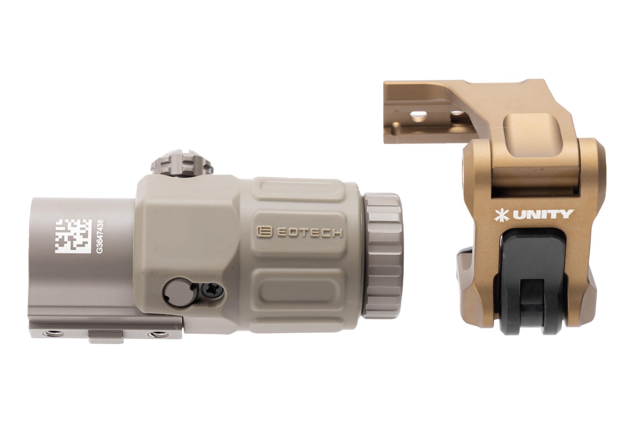 EOTECH Tan G33 3X Magnifer & FDE Unity Tactical OMNI Mount