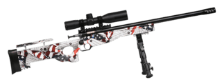 Crickett Complete Package .22 LR Bolt Action Rifle - 16.12" - Flag Stock