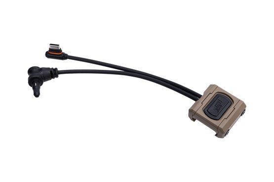 Unity Tactical Modbutton Lite SYNC Dual Switch - LINK USB-C / Crane Laser -  4.5" - FDE