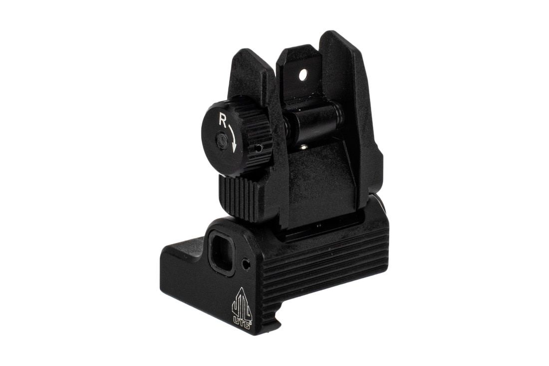 Leapers Utg Accu-Sync Spring-Loaded Ar15 Flip-Up Rear Sight - Black