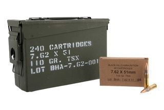 Black Hills 110 gr Barnes TSX 7.62x51 NATO Ammunition - 240 Rounds