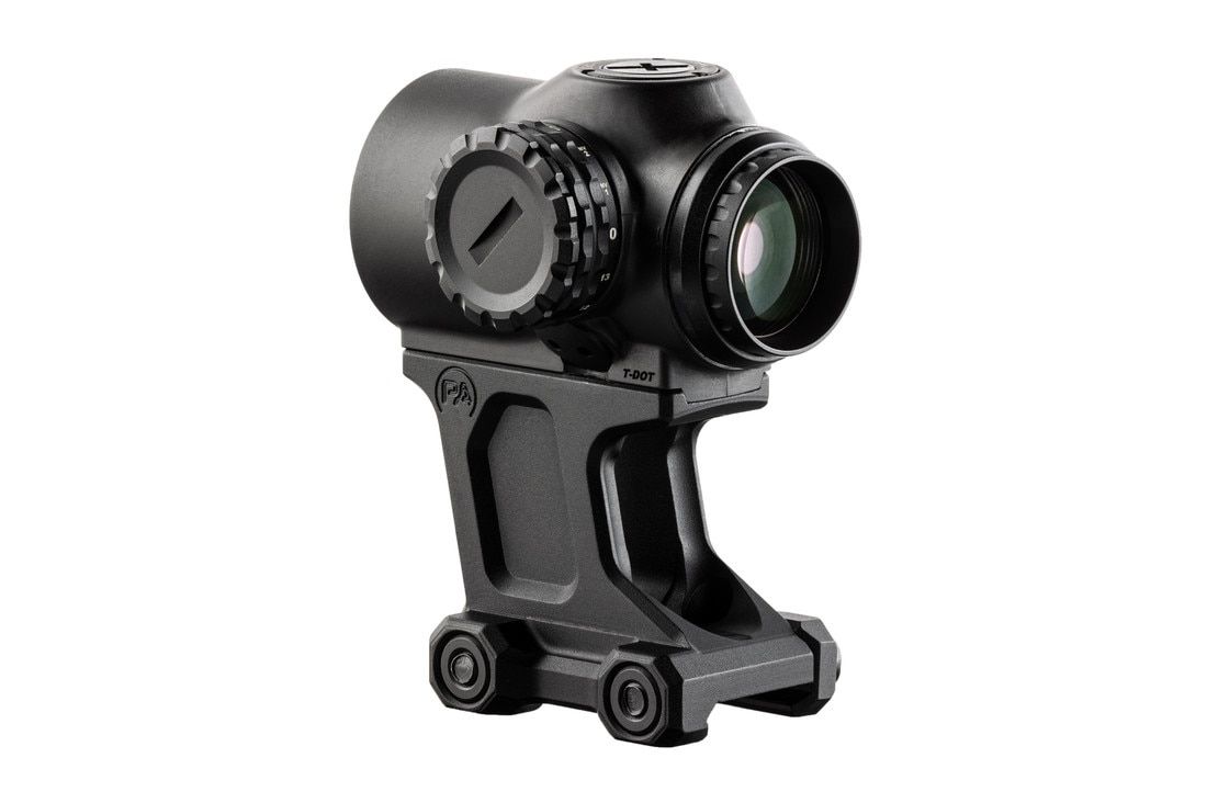 PA SLx 1x prism scope with RDB Illuminated T-Dot reticle.