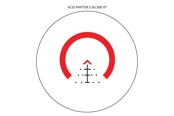Acss Raptor Primary Arms SLx 3X MicroPrism™ Scope - Red Illuminated ACSS Raptor ...