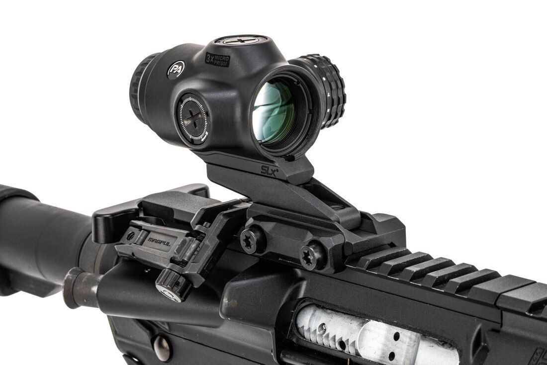 primary arms microprism mounted on a rifle