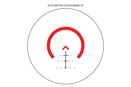 Acss Raptor Reticle Primary Arms SLx 3X MicroPrism™ Scope - Red Illuminated ACSS Raptor ...