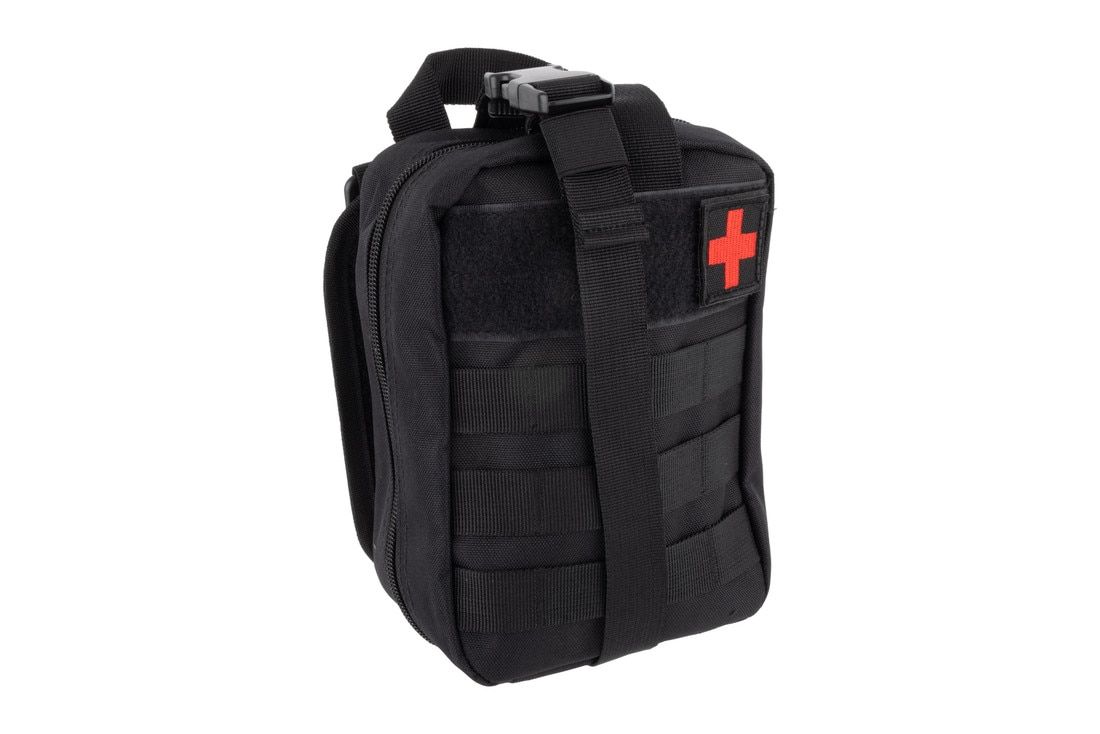 PA Gear First Aid Pouch - Black - Empty