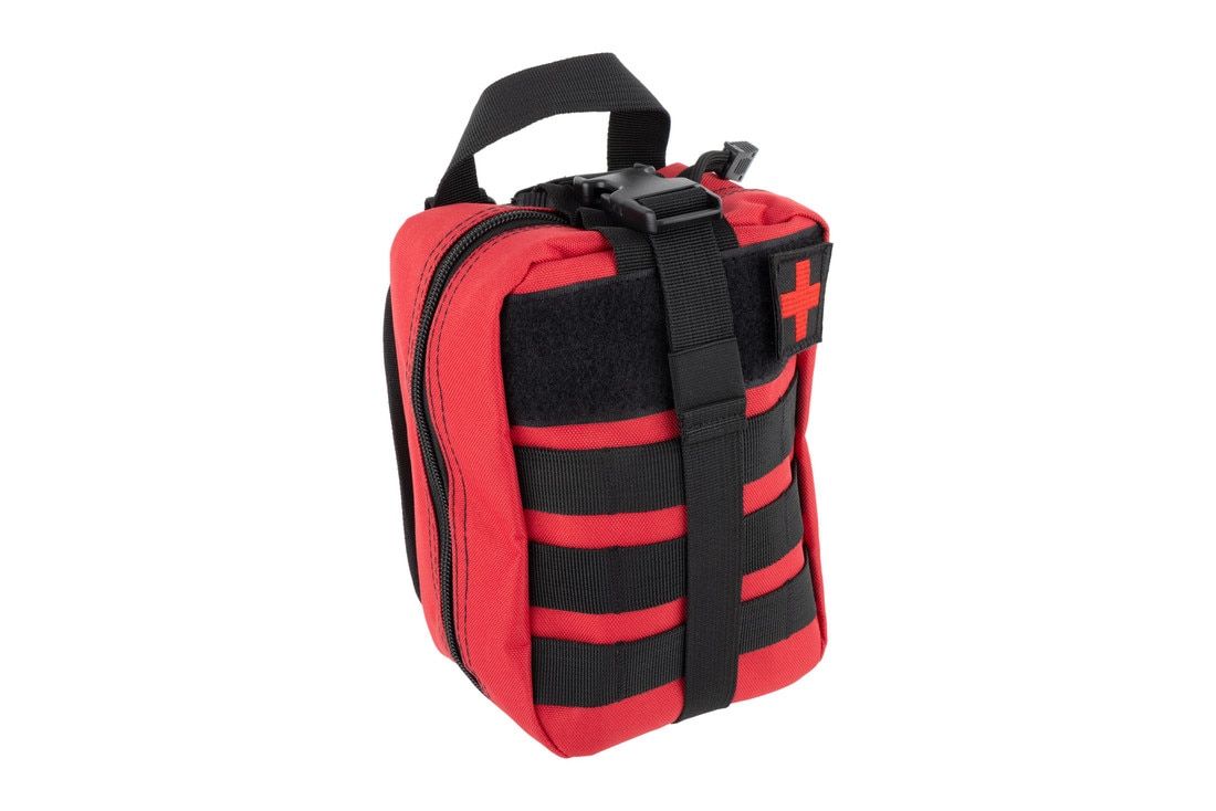 PA Gear First Aid Pouch - Red - Empty