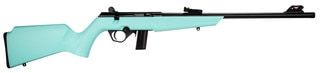 Rossi Firearms RB22 Compact Bolt Action Rifle 22 LR - 16.5" - Matte Black - Cyan Monte Carlo Stock