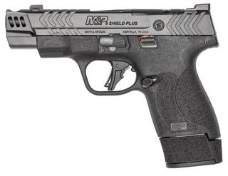 Smith & Wesson M&P9 Shield Plus Carry Comp 9mm Pistol - Gray Armornite - 15rd - 4"
