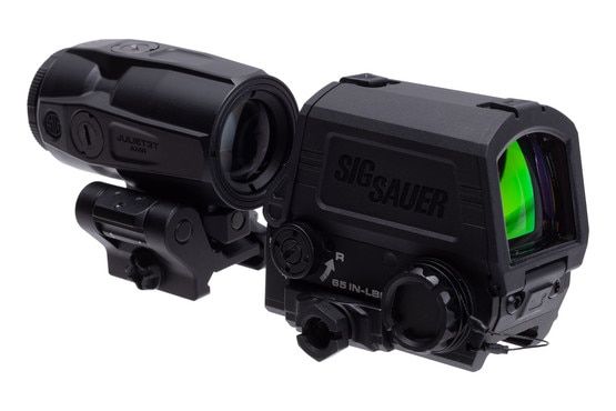 SIG Sauer Romeo 8T AMR Red Dot Sight with JULIET 3T AMR Mount and 3X Magnifier - 1 MOA