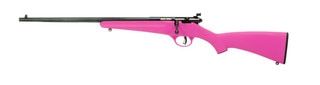 Savage Arms Rascal 22LR Left Hand Bolt Action Rifle - Pink - Single Shotrd - 16.125"
