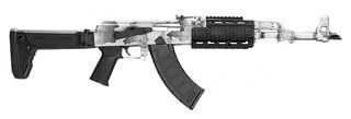 Zastava ZPAP M70 AK-47 Rifle 7.62x39 - 16.25" - White Camo