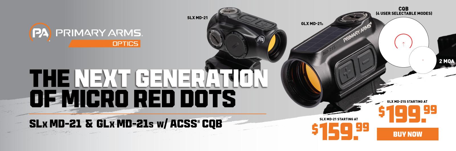 Primary Arms Optics SLx or Glx